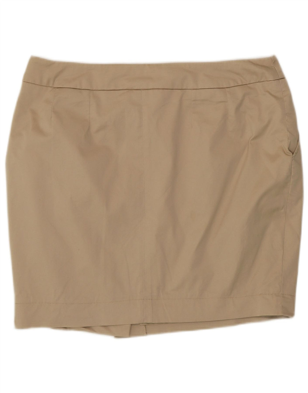 Zendra Womens Mini Skirt EU 46 XL W34 Beige Cotton