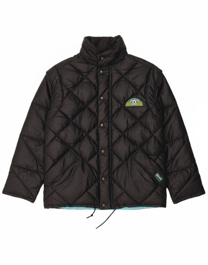 DOLOMITE Mens Reversible Padded Jacket UK 34 XS Black Polyester