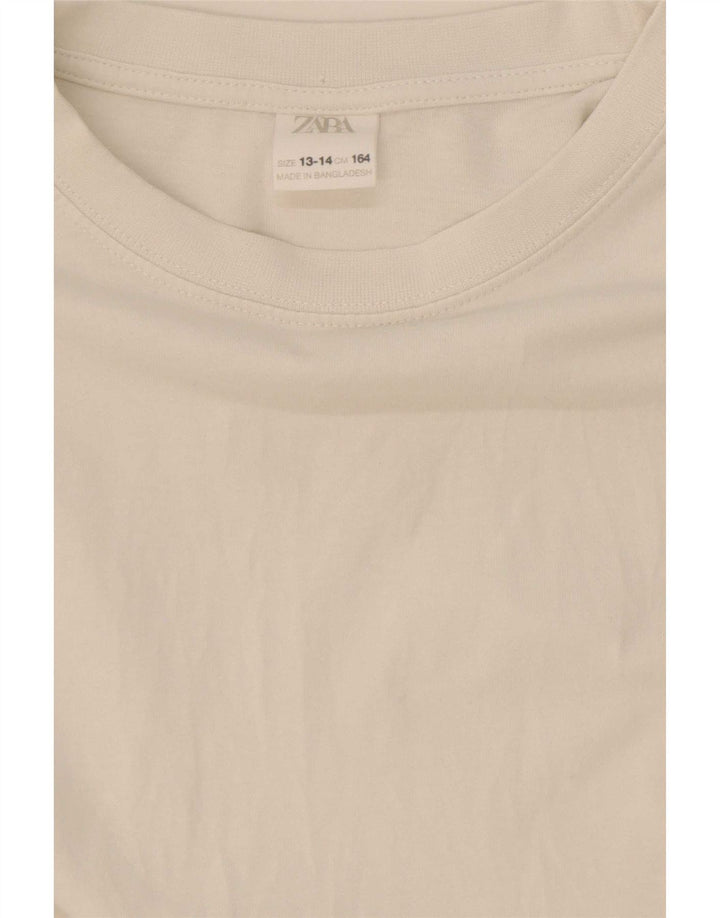 Zara Girls Top Long Sleeve 13-14 Years White