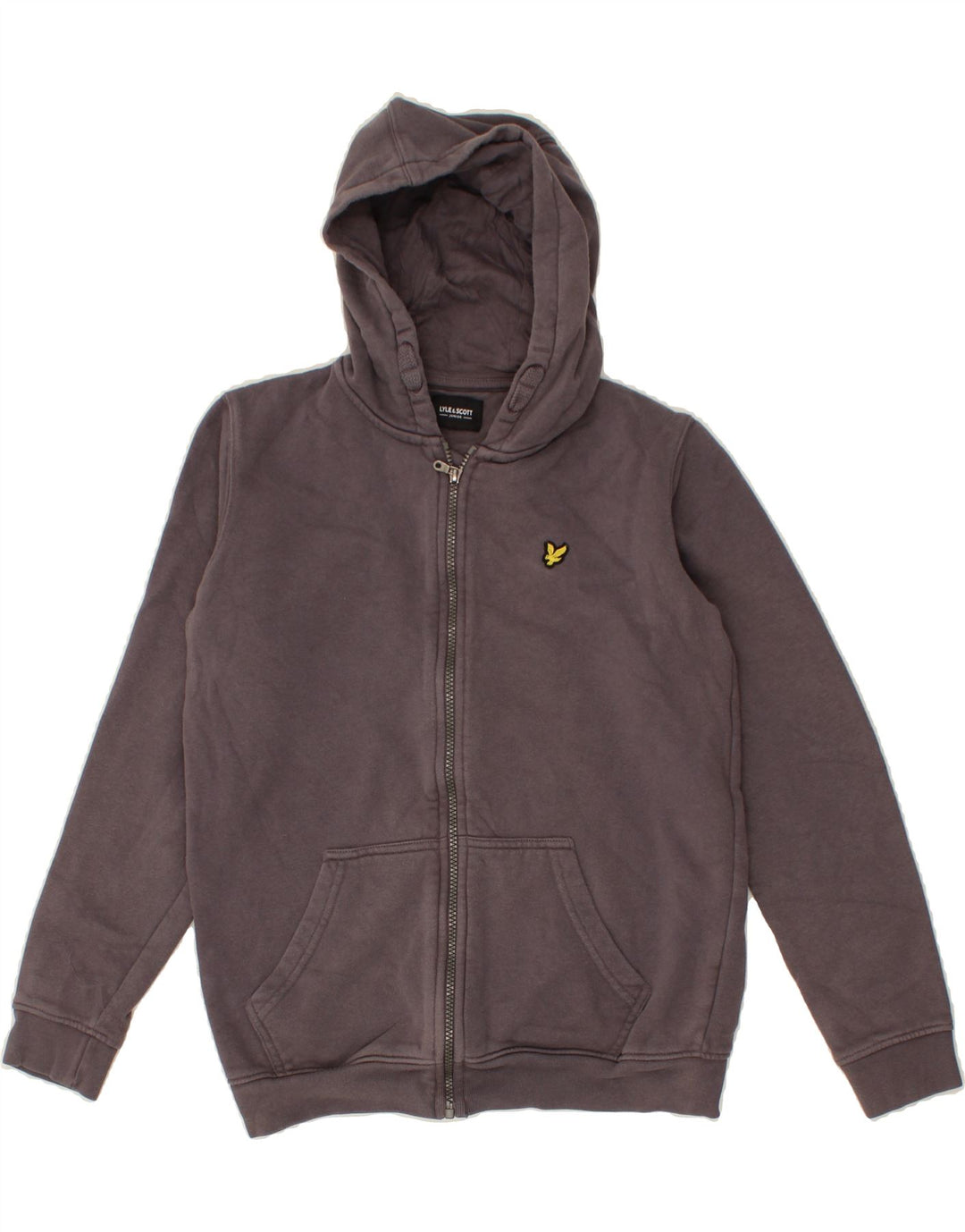 JACK & JONES Boys Zip Hoodie Sweater 15-16 Years Grey Cotton Vintage Jack & Jones and Second-Hand Jack & Jones from Messina Hembry 