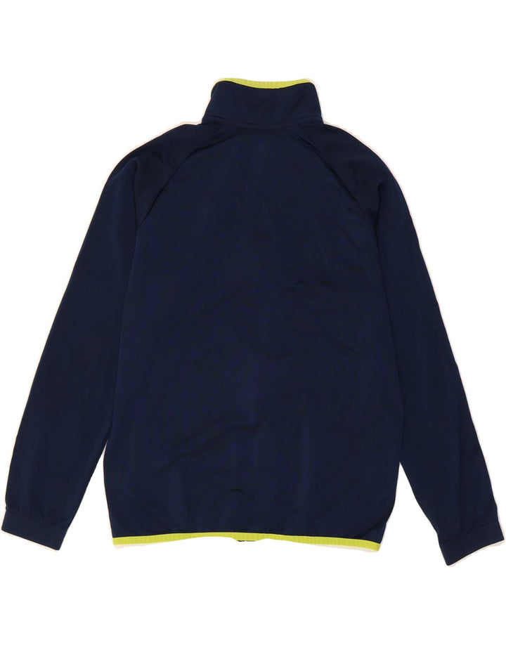 ADIDAS Boys Graphic Tracksuit Top Jacket 11-12 Years Navy Blue Polyester Vintage Adidas and Second-Hand Adidas from Messina Hembry 