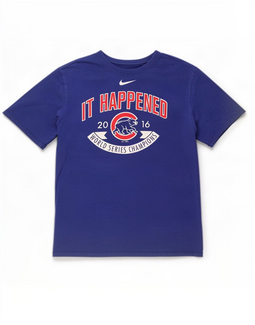 Nike Chicago Cubs T-shirt graphique pour homme Taille L Bleu