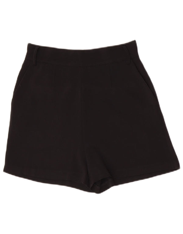 Guess Womens High Waist Hot Pants UK 4 XS W24  Black Polyester