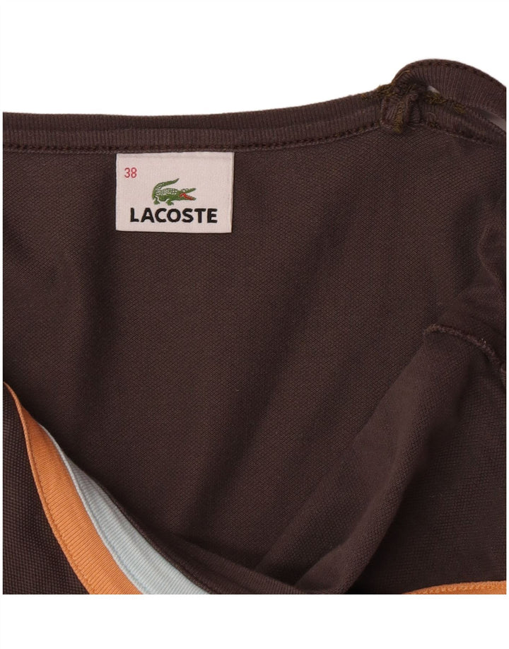 Lacoste Womens Sundress Size 38 Medium Brown Colourblock