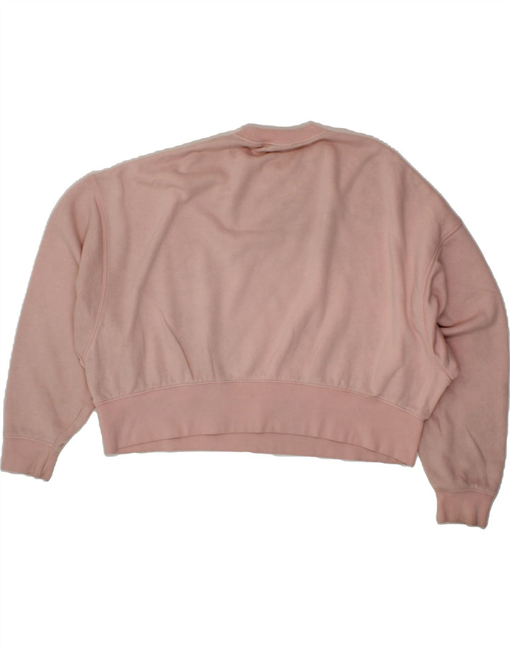 NIKE Womens Oversized Sweatshirt Jumper UK 10 Small Pink Cotton Vintage Nike and Second-Hand Nike from Messina Hembry 