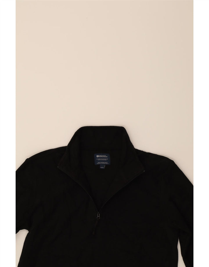 MOUNTAIN WAREHOUSE Mens Zip Neck Fleece Jumper XS Black Polyester Vintage Mountain Warehouse and Second-Hand Mountain Warehouse from Messina Hembry 