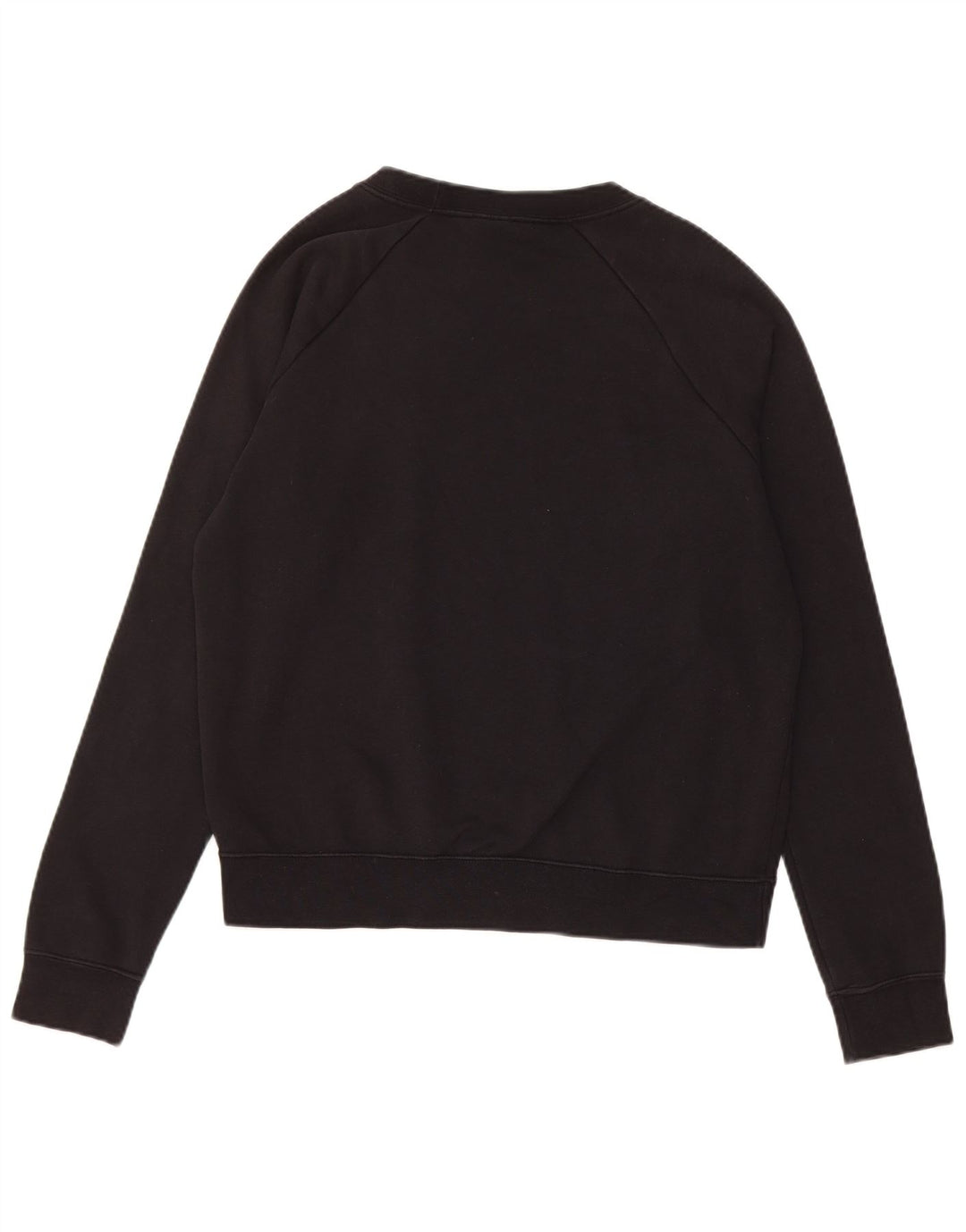 Nike Womens Graphic Oversized Sweatshirt Pullover UK 12 Small Schwarze Baumwolle