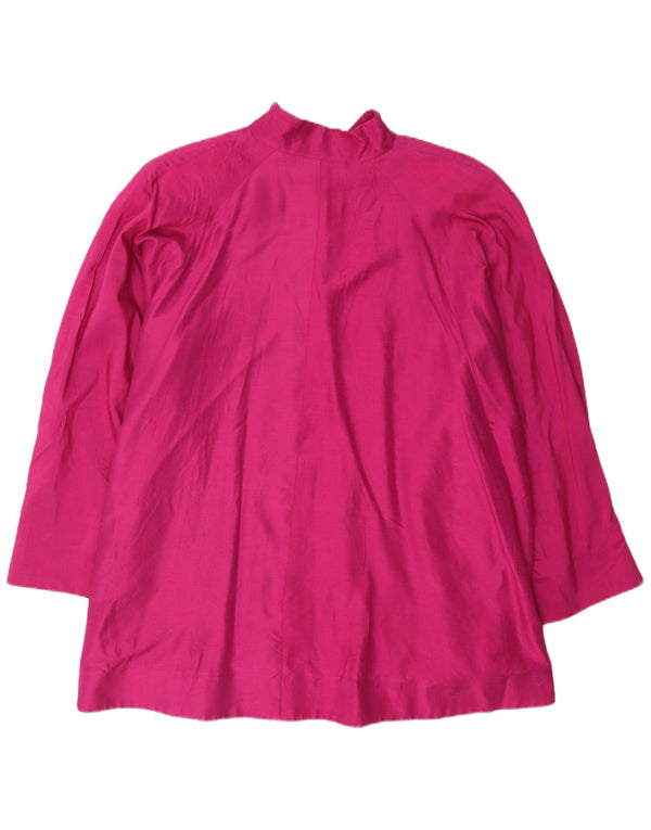 Sobretudo feminino Mondrian grande tamanho UK 16 grande rayon rosa