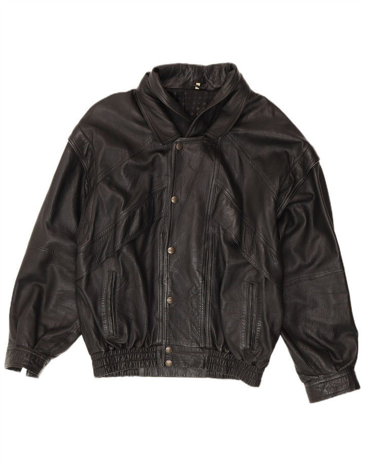Giacca in pelle da uomo SAMANTA IT 52 XL Nera