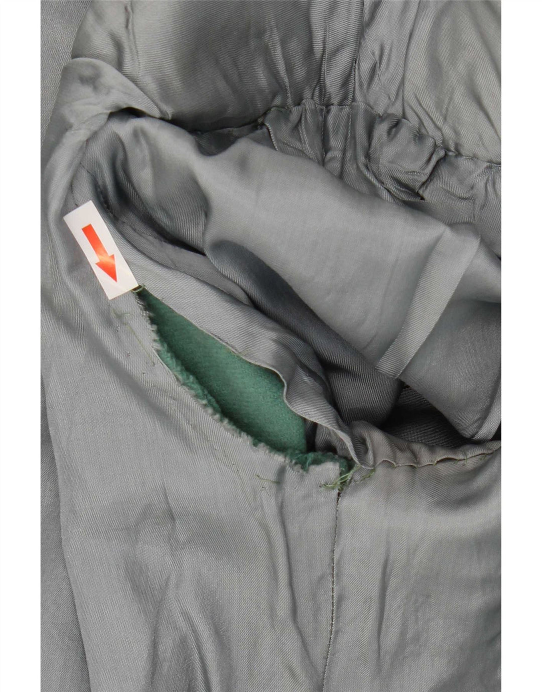 Giacca blazer doppiopetto vintage da donna con maniche a 3/4 UK 8 piccola verde