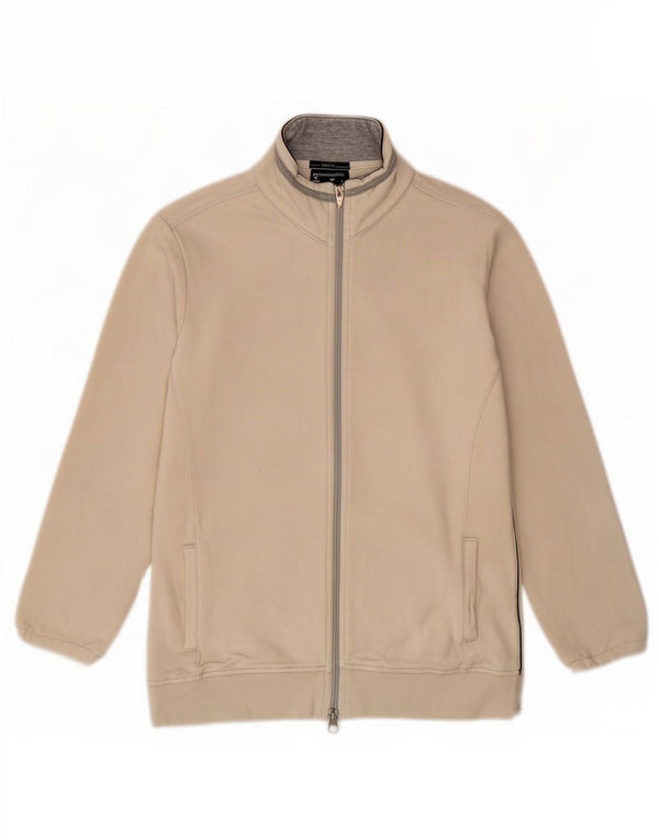 Champion Womens Easy Fit Top Jacket UK 14 Medium Off White