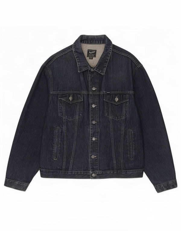 Chaqueta vaquera para hombre Gas UK 40 Large Algodón azul marino