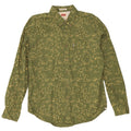 Levi's Mens Slim Fit Shirt Large Green Camouflage Cotton