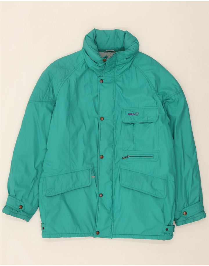 BAILO Mens Long Sleeve Windbreaker Jacket IT 48 Medium Turquoise Vintage Bailo and Second-Hand Bailo from Messina Hembry 