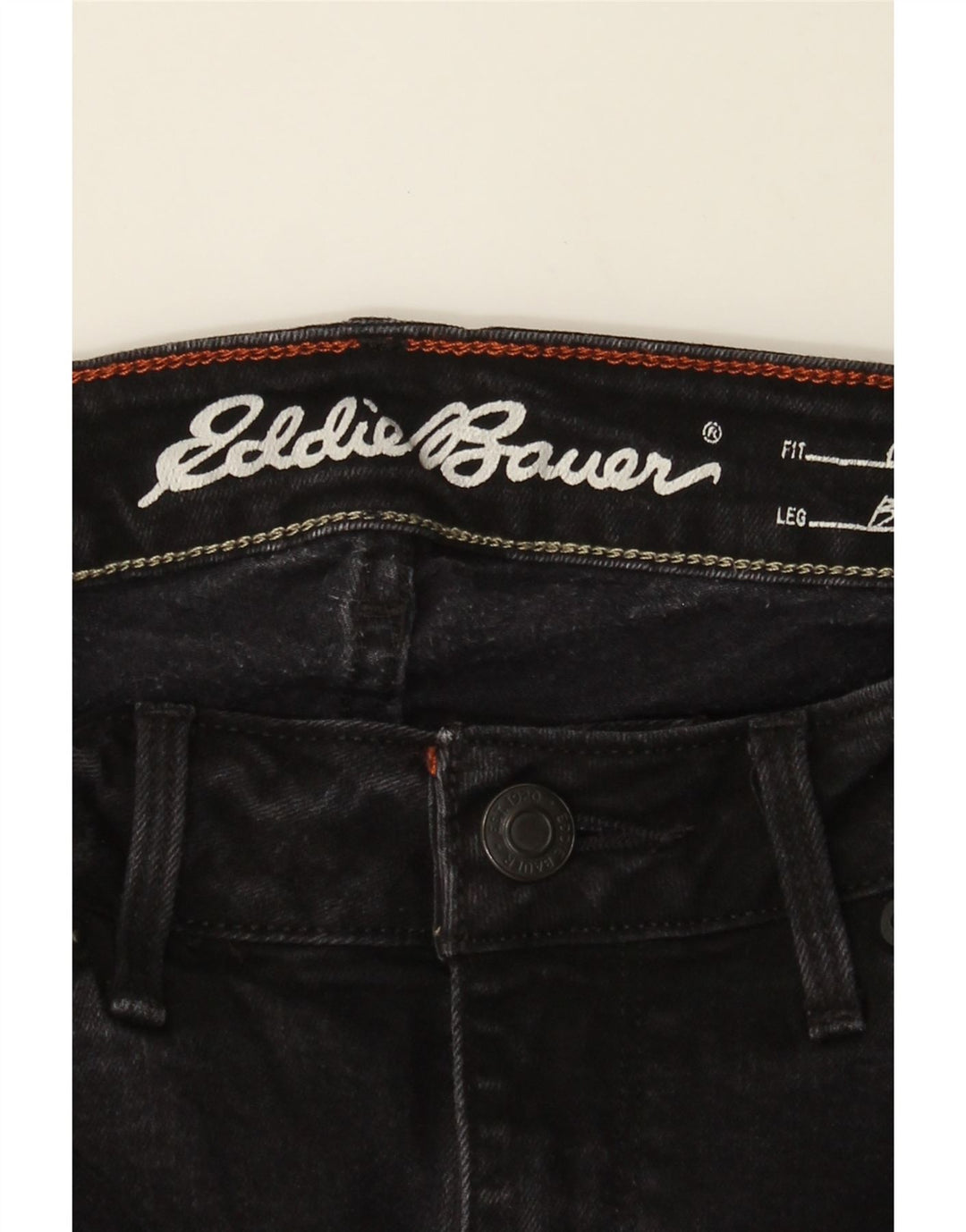 EDDIE BAUER Womens Curvy Bootcut Jeans US 6 Medium W28 L31 Black Cotton Vintage Eddie Bauer and Second-Hand Eddie Bauer from Messina Hembry 