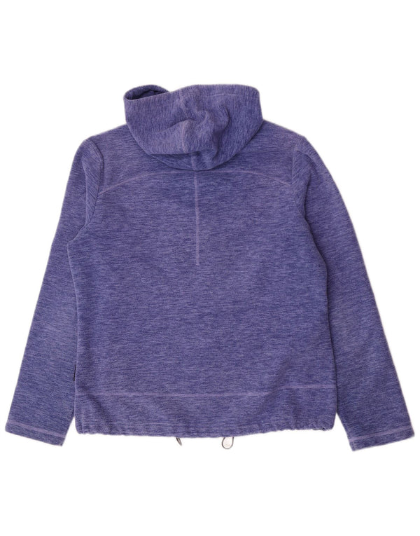 Jaqueta de lã com capuz feminina Jack Wolfskin Reino Unido 18/20 XL roxo manchado