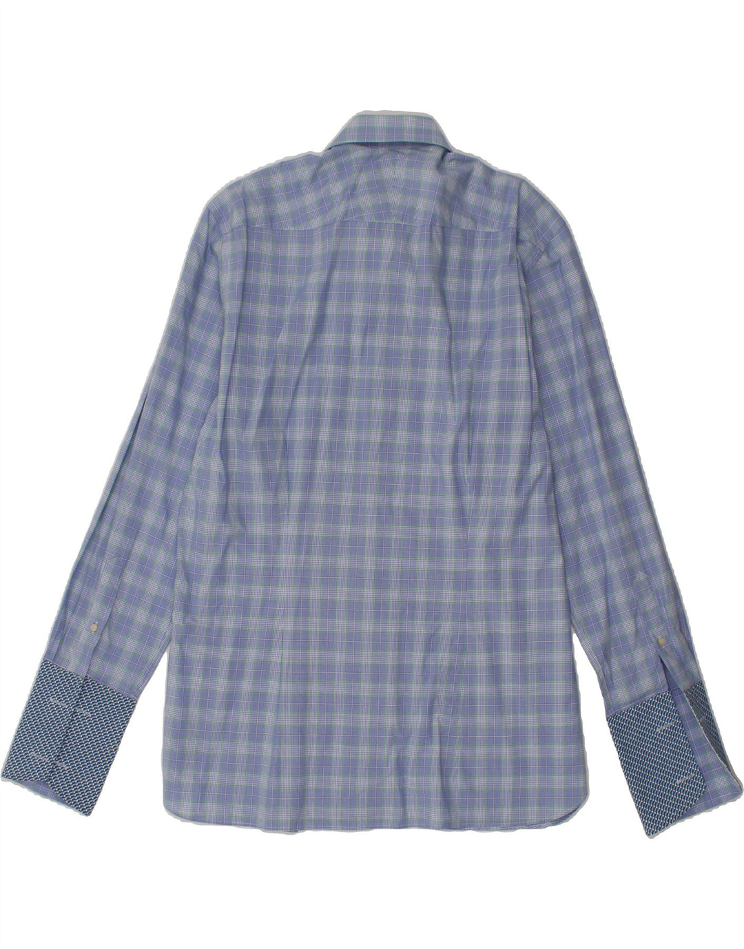 TED BAKER Mens Formal Shirt Size 17 1/2 XL Blue Check Cotton Vintage Ted Baker and Second-Hand Ted Baker from Messina Hembry 