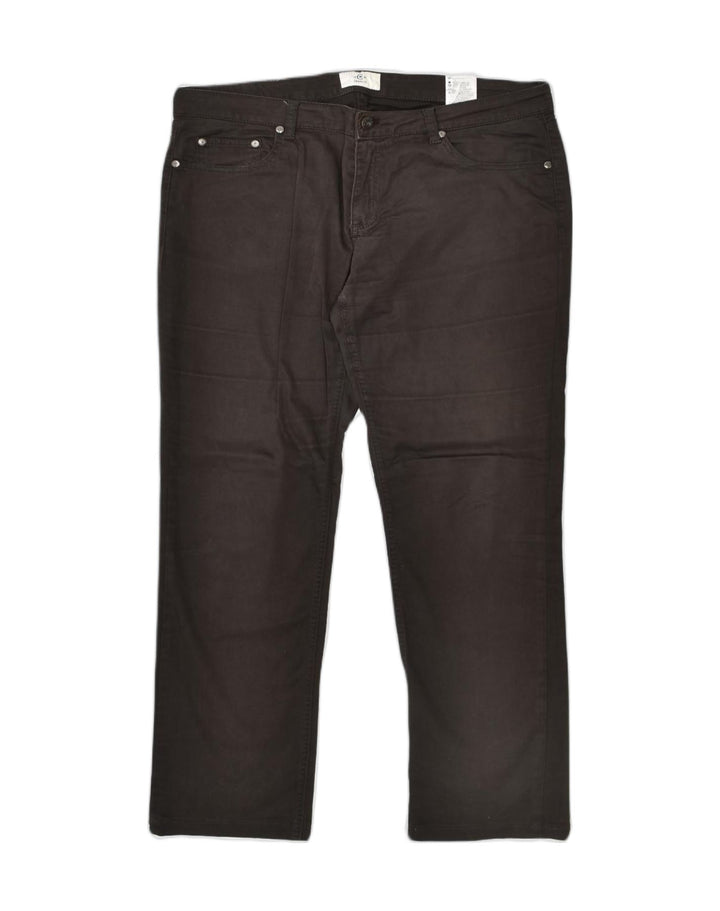 CERRUTI 1881 Womens Straight Casual Trousers W32 L30 Brown Cotton | Vintage | Thrift | Second-Hand | Used Clothing | Messina Hembry 