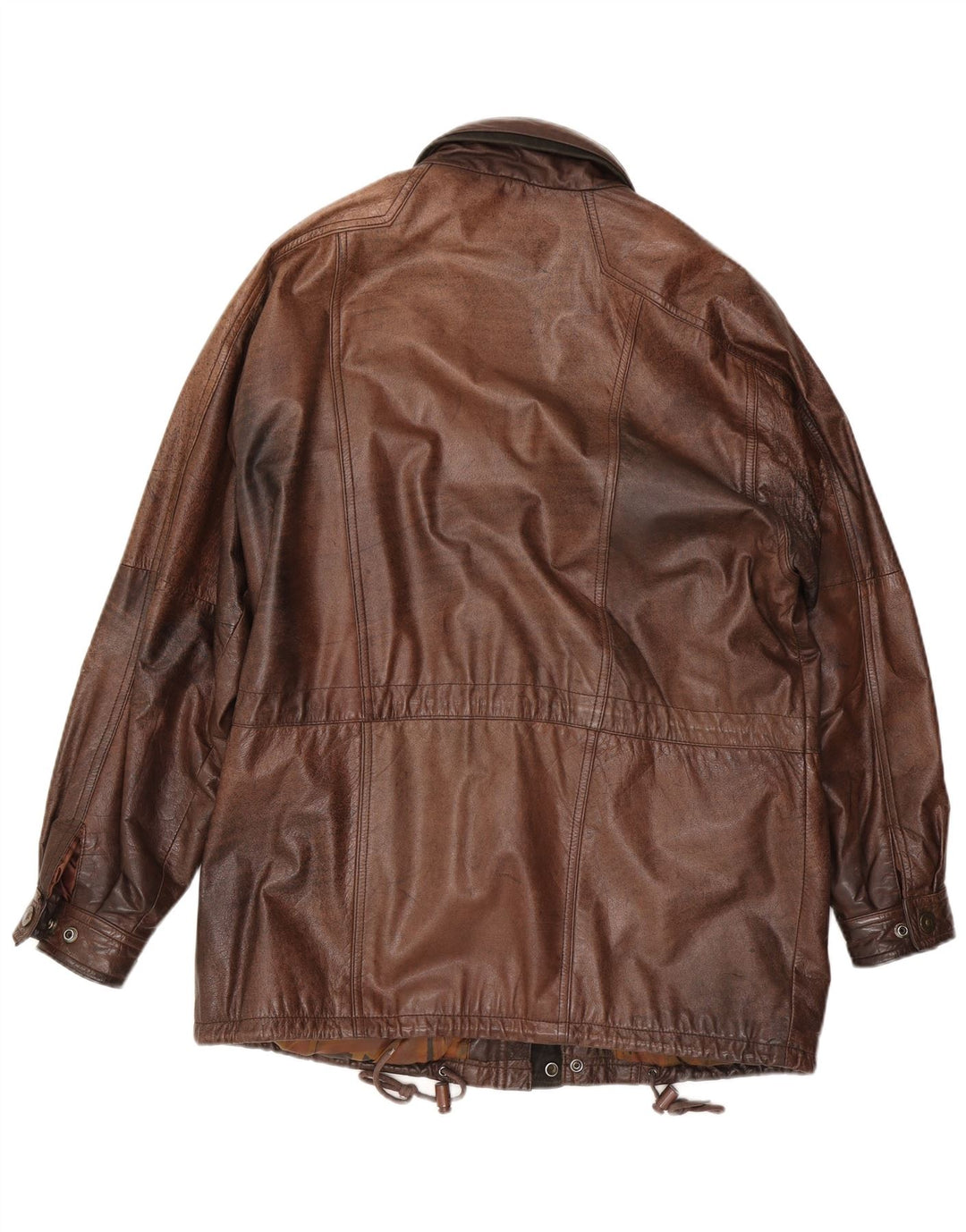 veste en cuir homme vintage IT 50 Grand Marron