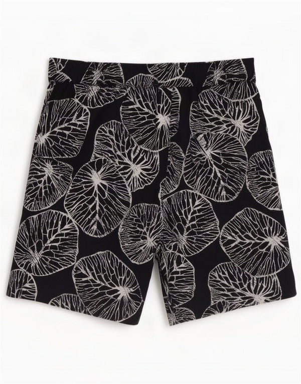 Weird Fish Pantaloncini sportivi da donna UK 10 Small Blu navy in viscosa floreale