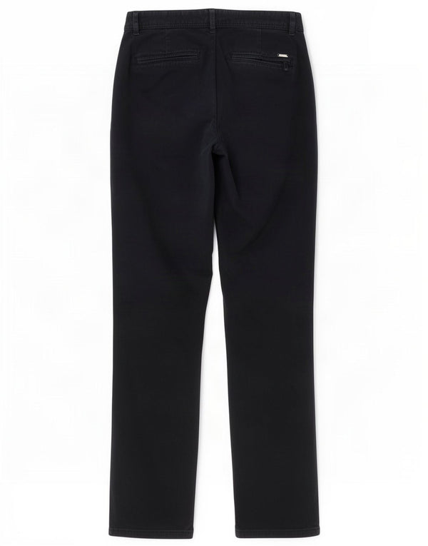 Zara Mens Straight Chino Trousers EU 38 Small W30 L31 Navy Blue