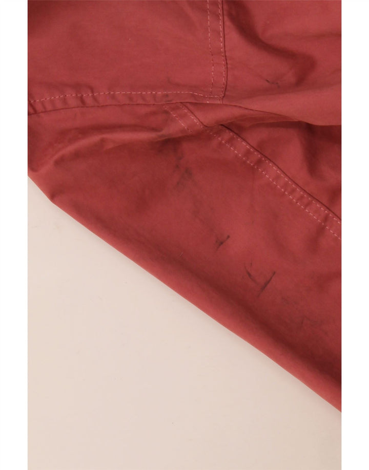 Fat Face Womens Hooded Oversized Parka Jacket UK 10 Small Red Polyester