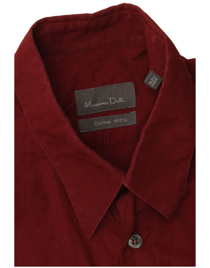 Massimo Dutti Chemise Homme Taille 42 Grand Coton Bordeaux