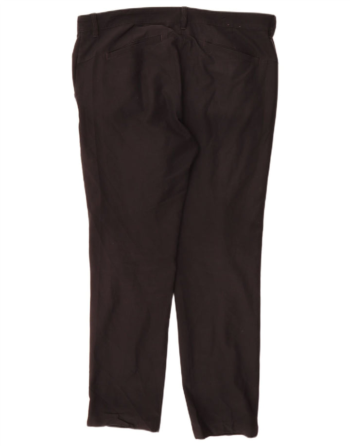 Pantaloni chino regolari da donna Adidas W34 L30 poliestere nero