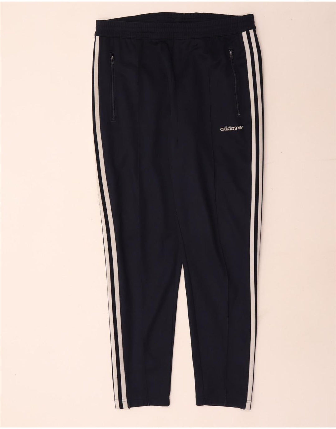 Adidas Mens Tracksuit Trousers Large  Navy Blue Polyester