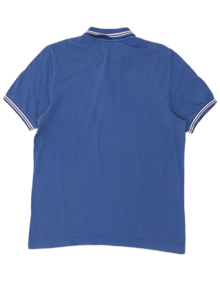 Kappa Mens Polo Shirt Medium Blue Striped