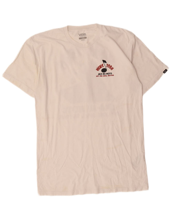 Vans T-shirt graphique coupe classique pour hommes, grand coton blanc