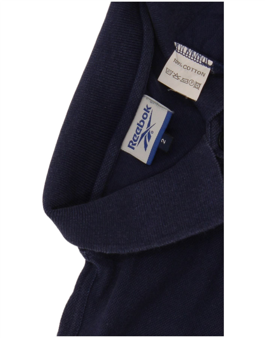 Reebok herre poloshirt Medium marineblå bomuld
