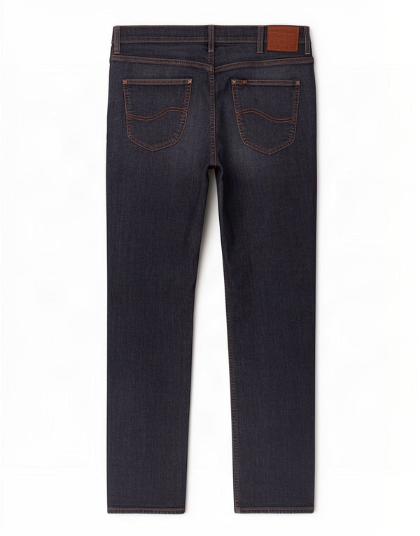 Lee Mens Brooklyn Straight Jeans W36 L34 Navy Blue Cotton