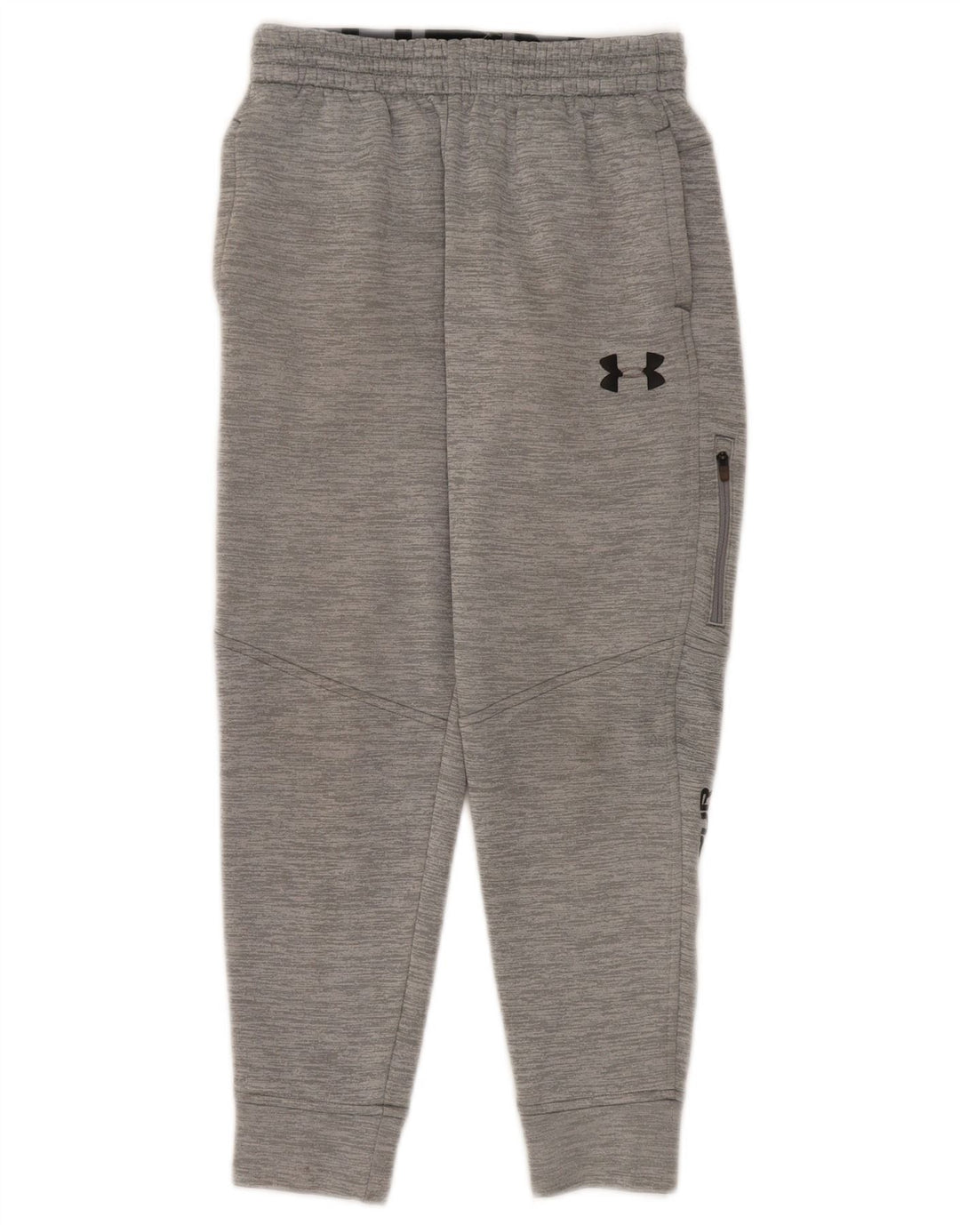 Under Armour Boys Graphic Tracksuit Trousers Joggers 9-10 Years Medium Grey