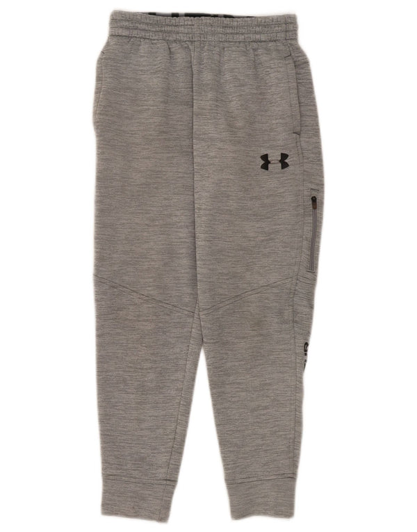 Under Armour Jungen-Trainingshose mit Grafik, Jogginghose, 9–10 Jahre, Mittelgrau