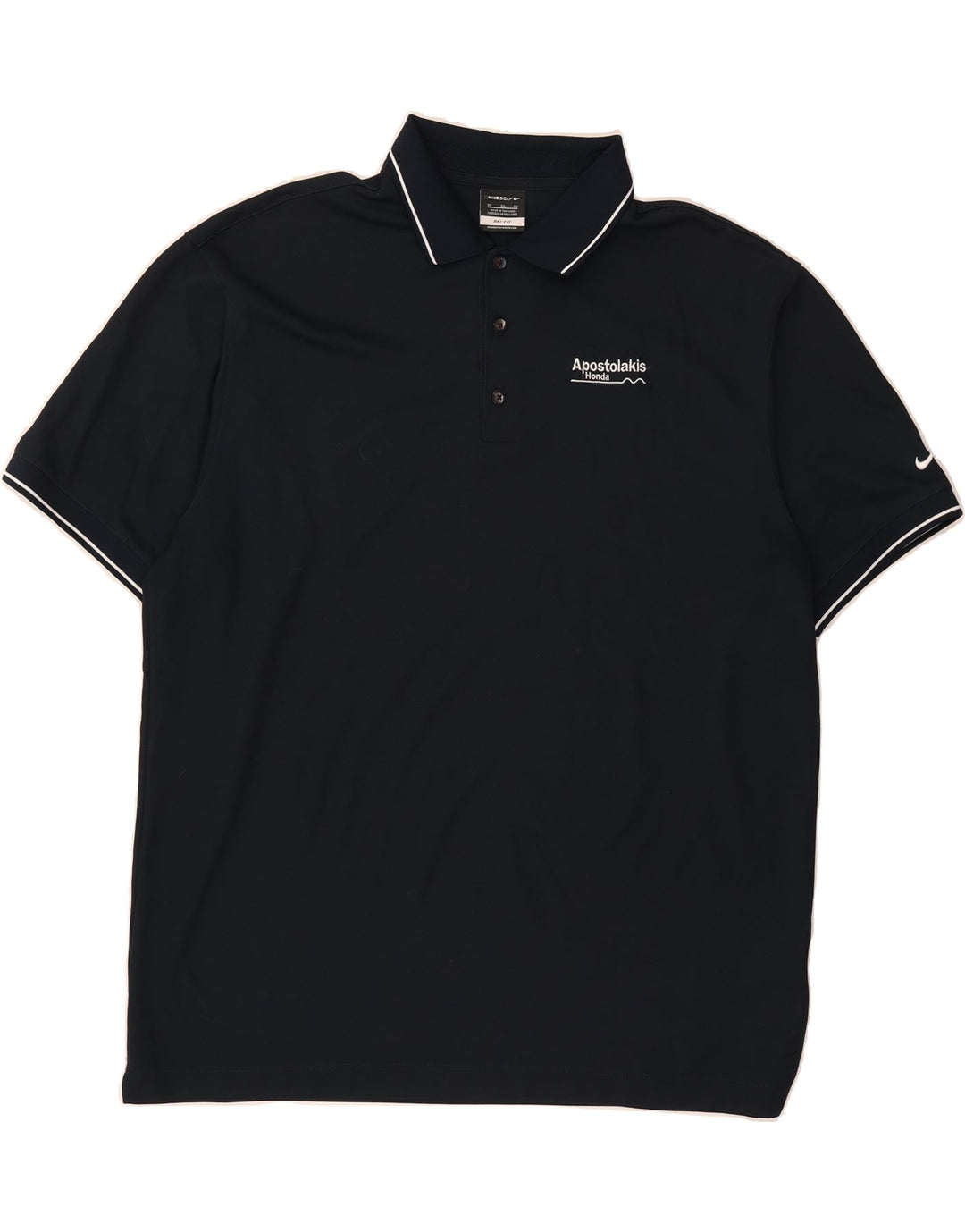 NIKE Mens Dri Fit Polo Shirt XL Navy Blue Polyester Vintage Nike and Second-Hand Nike from Messina Hembry 