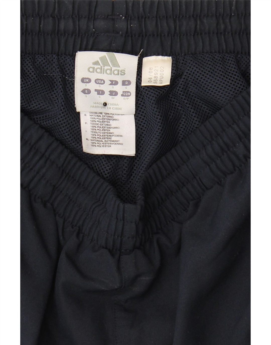 ADIDAS Mens Sport Shorts Small  Navy Blue Polyester Vintage Adidas and Second-Hand Adidas from Messina Hembry 