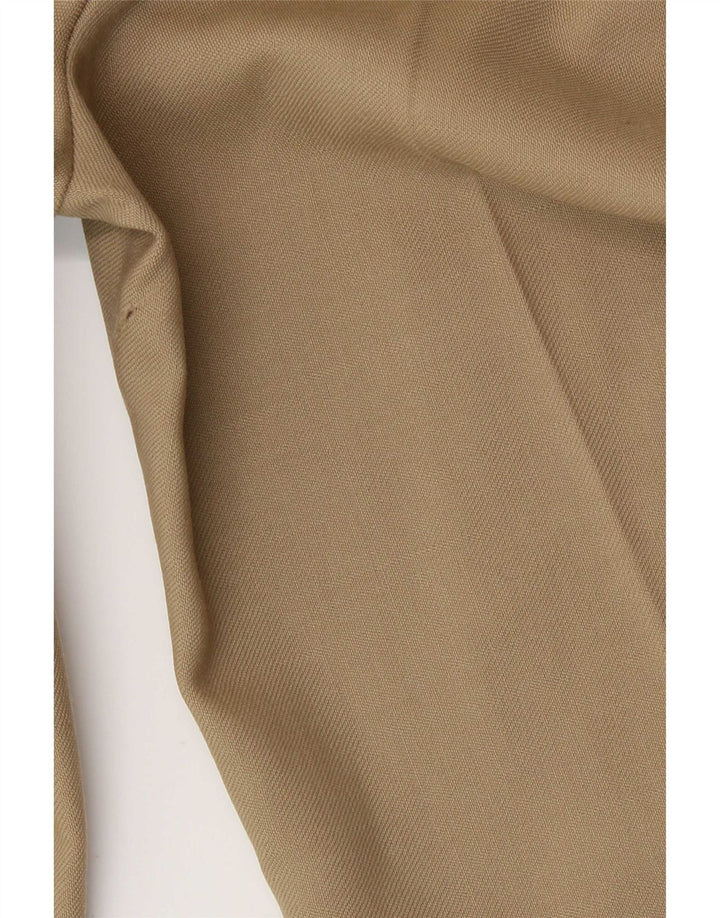 Benetton Womens Straight Suit Trousers IT 44 Medium W28 L31 Beige