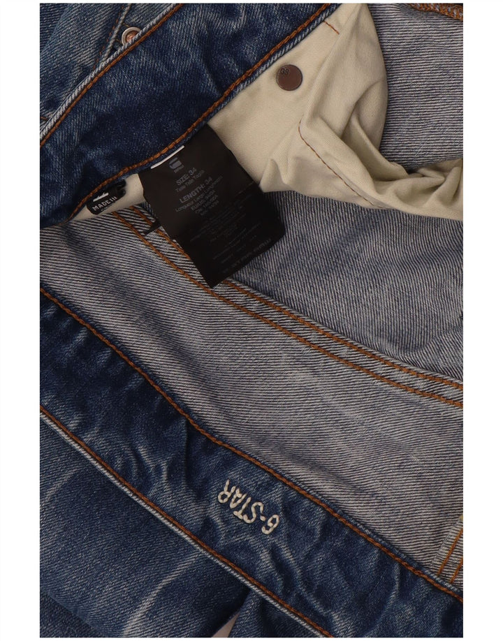 G-Star Womens Straight Jeans  W34 L34 Blue Cotton