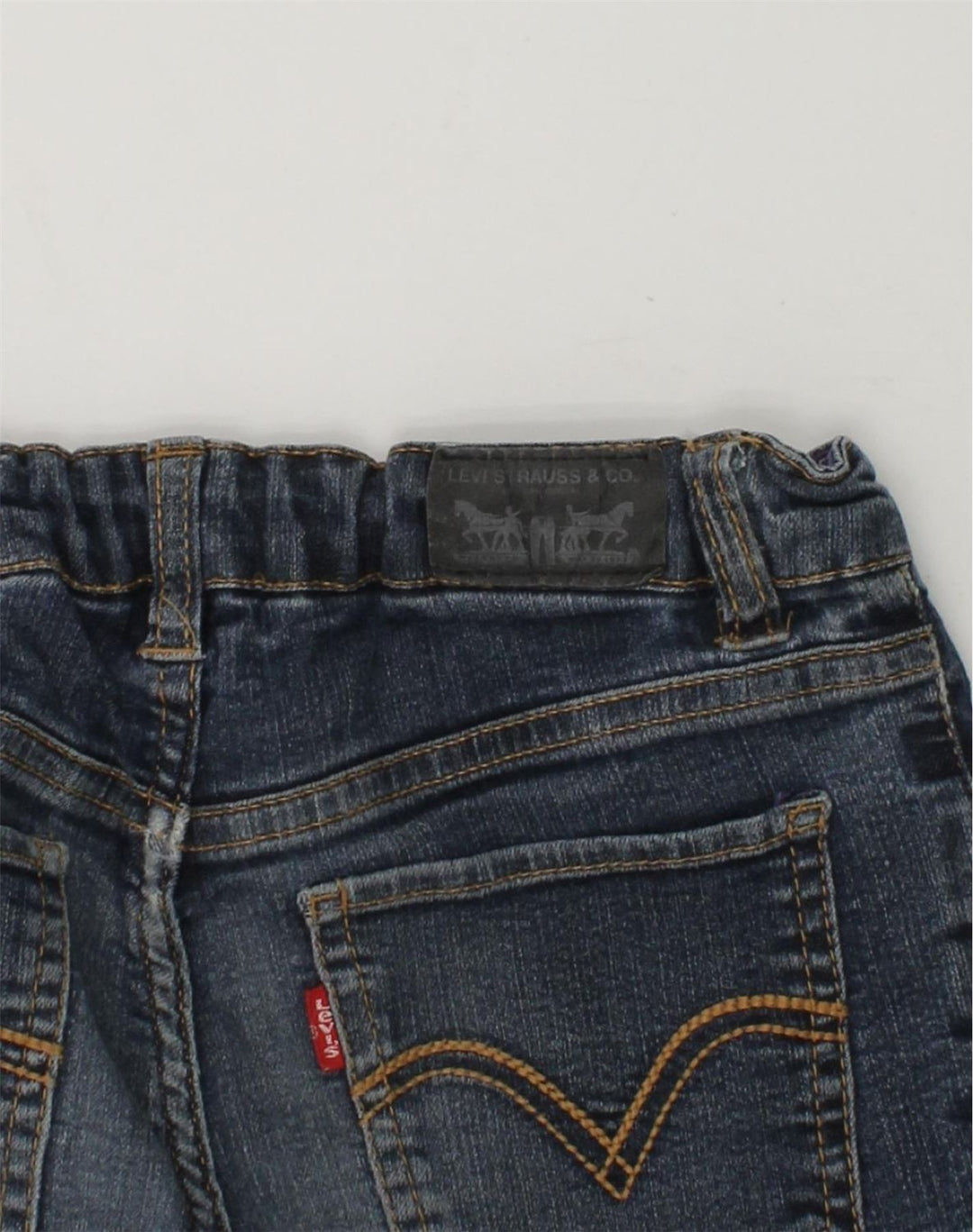 LEVI'S Girls 315 Legging Skinny Jeans 9-10 Years W24 L25 Navy Blue Cotton | Vintage Levi's | Thrift | Second-Hand Levi's | Used Clothing | Messina Hembry 