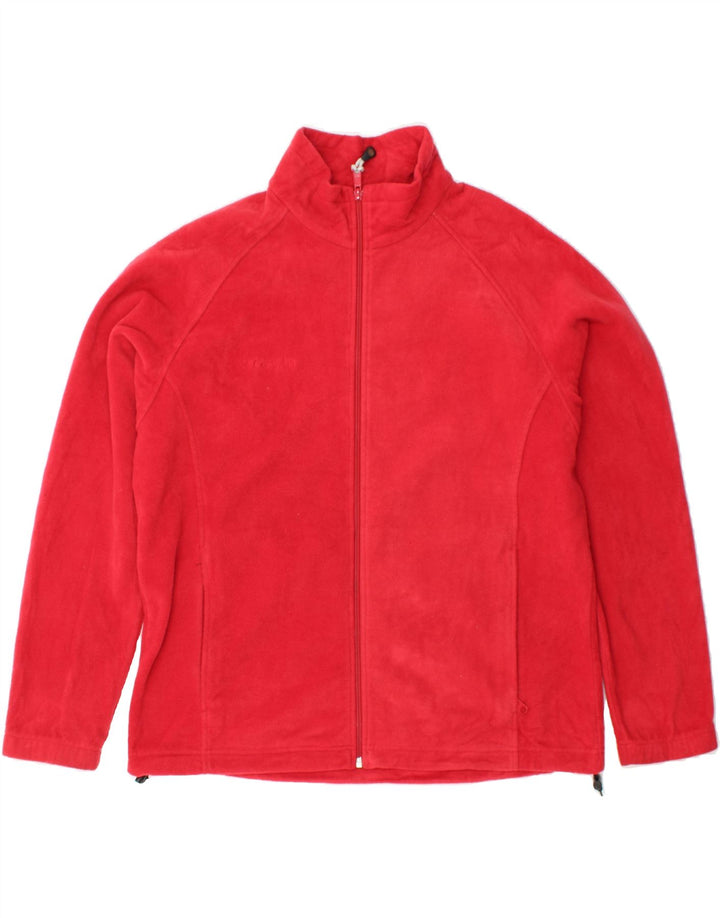 COLUMBIA Womens Fleece Jacket UK 18 XL Red Polyester Vintage Columbia and Second-Hand Columbia from Messina Hembry 