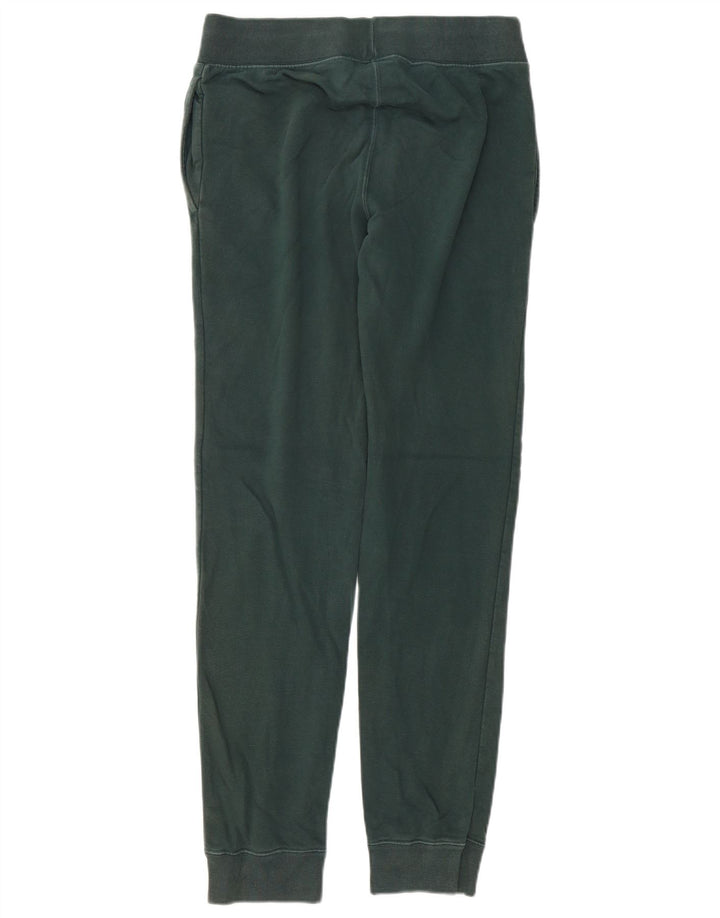 CHAMPION Mens Graphic Tracksuit Trousers Joggers Small  Green