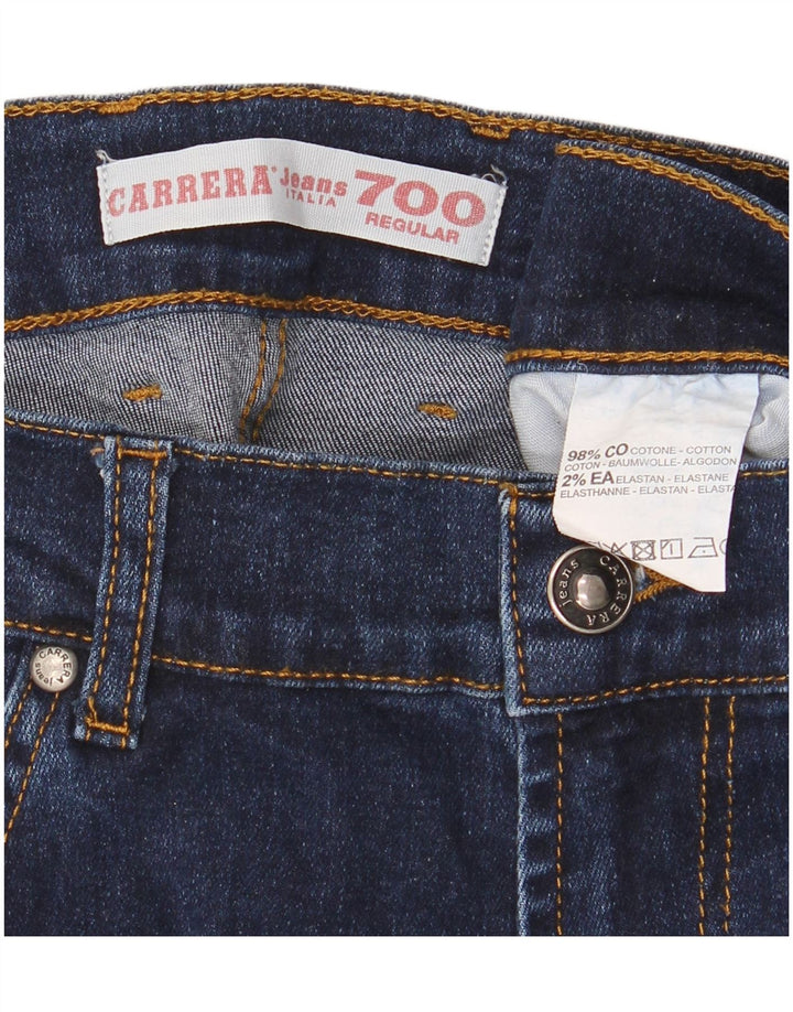Carrera Mens 700 Regular Straight Jeans W34 L30 Navy Blue Cotton