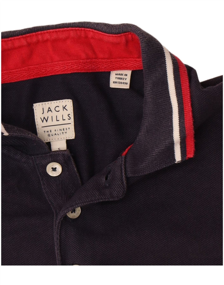 Jack Wills Polo Homme Petit Bleu Marine Coton