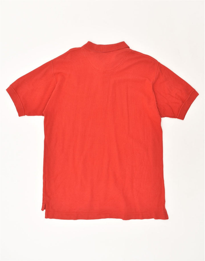 TIMBERLAND Mens Weathergear Polo Shirt Medium Red Cotton Vintage Timberland and Second-Hand Timberland from Messina Hembry 