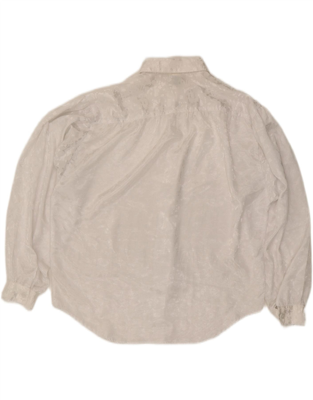 YESSICA Womens Oversized Shirt Blouse EU 42 Large White Floral Polyester
