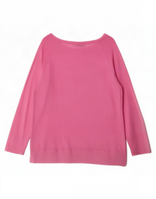 Zara γυναικείο τοπ 3/4 μανίκι UK 14 Medium Pink