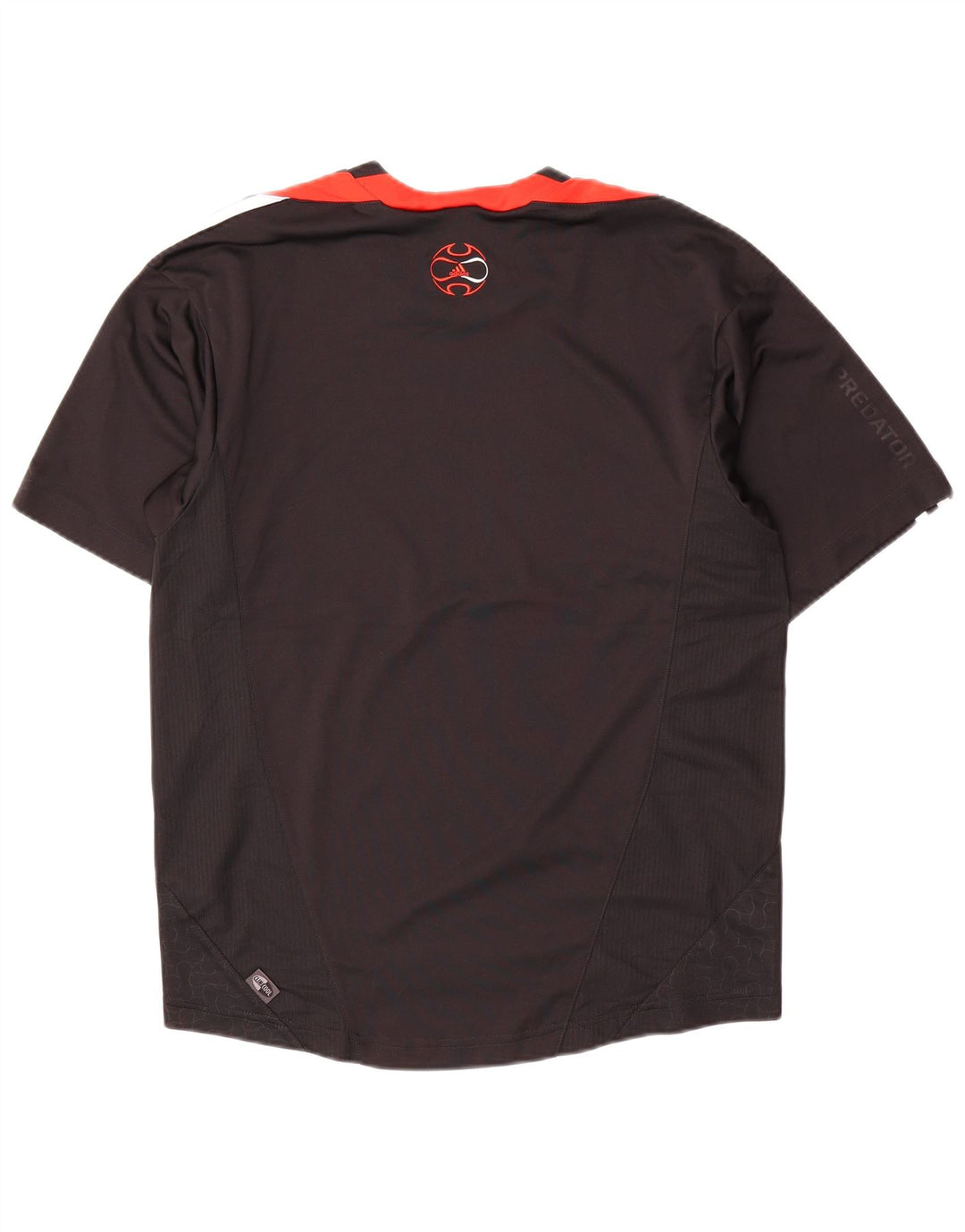 Adidas Mens T-Shirt Top Small Black Colourblock Polyester