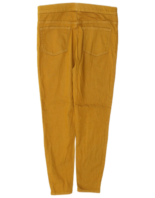 Marks & Spencer Damen Jegging-Jeans UK 12 Medium W30 L27 Gelbe Baumwolle