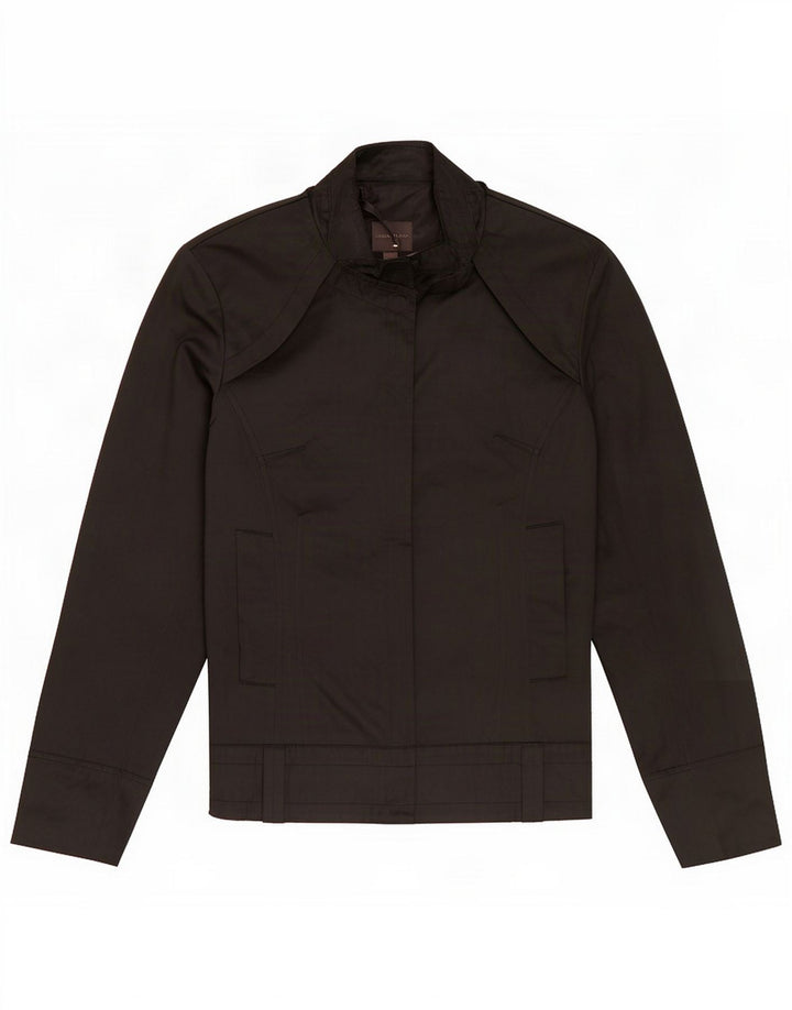 Guess Damen Bomberjacke UK 12 Medium Schwarz Polyamid
